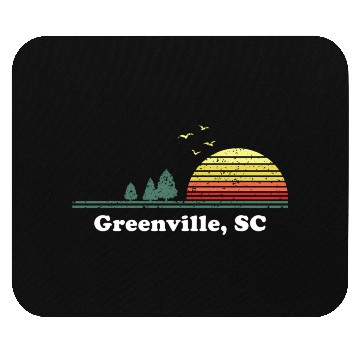 Discover Greenville South Carolina Home Print Mouse Pads