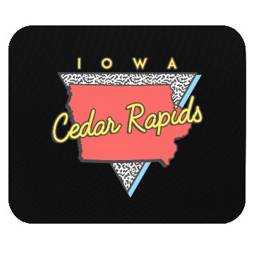 Discover Cedar Rapids Iowa Triangle Ia City Mouse Pads