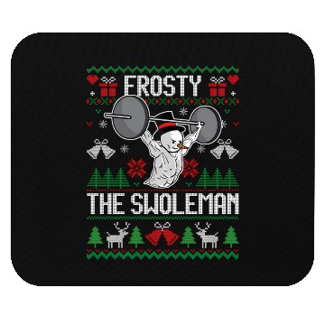 Discover Frosty The Swoleman Ugly Snowman Gym Mouse Pads