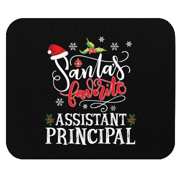 Discover Santa'S Favorite Assistant Principal Party Mouse Pads