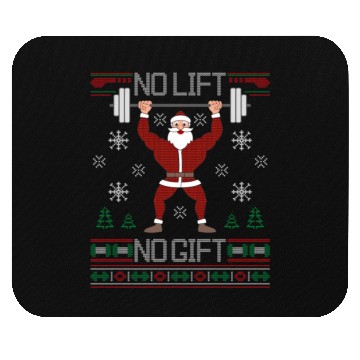 Discover No Lift No Santa Gym Workout Ugly Mouse Pads