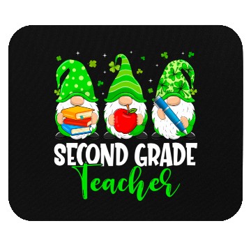 Discover Gnomes 2Nd Grade Teacher Squad St Patric Day Mouse Pads