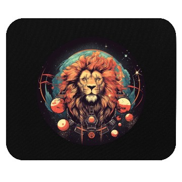 Discover Galactic lion Mouse Pads