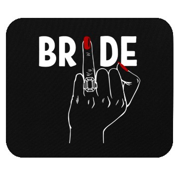 Discover Wedding Honeymoon Bachelorette Red Finger Ring Mouse Pads