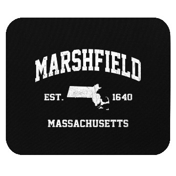 Discover Marshfield Massachusetts Ma State Athletic Style Mouse Pads