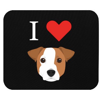 Discover I Love My Jack Russell Dog Mouse Pads