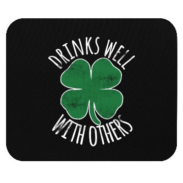 Discover Drin Well With Others Drunk St Patric Day Beer Mouse Pads