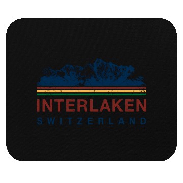 Discover Switzerland Interlaken Swiss Mountain Climbing Mouse Pads
