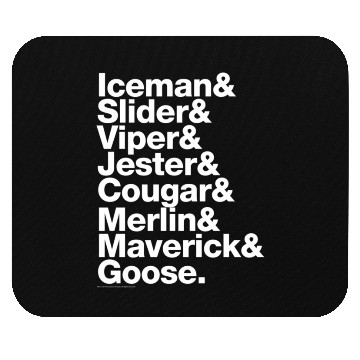 Discover Top Gun Pilot Names Mouse Pads