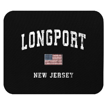 Discover Longport New Jersey Nj American Flag Sports Mouse Pads