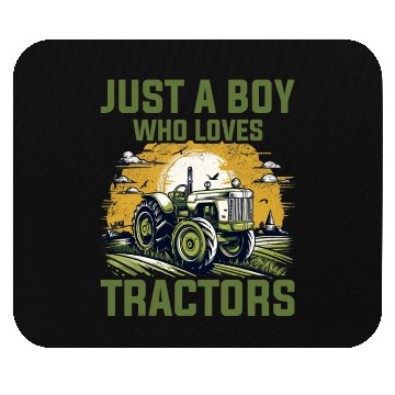 Discover Farm Lifestyle Just A Boy Who Loves Tractors Mouse Pads