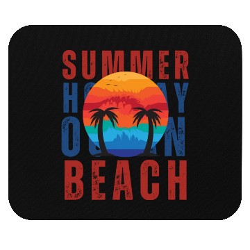 Discover Summer-Sommerferien Beach Mouse Pads