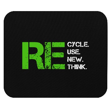 Discover Reduce Reuse Recycle Rethink World Environment Day Mouse Pads
