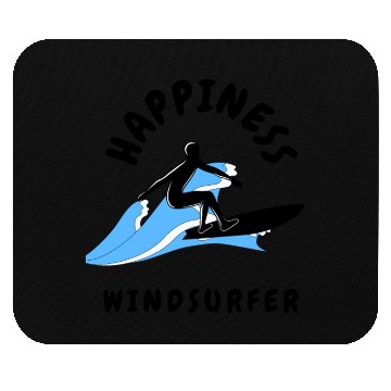 Discover Happiness Is Being a Windsurfer Mouse Pads