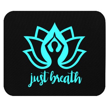 Discover Just Breath Yoga Namaste Zen Lotus Mouse Pads