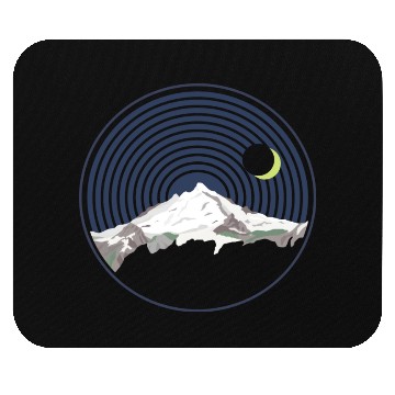 Discover Snow Mountain Peak At Night Mouse Pads