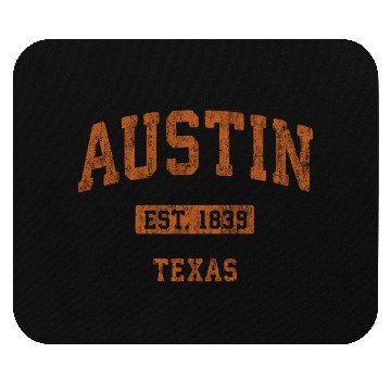 Discover Austin Texas Tx Athletic Sports Mouse Pads