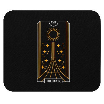 Discover The Moon Black Tarot Card Occultism Devil Gothic Mouse Pads