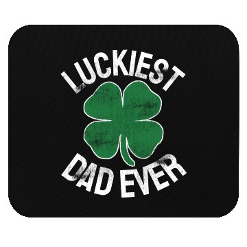 Discover St Patrick'S Day Shamrock Luckiest Dad Irish Mouse Pads