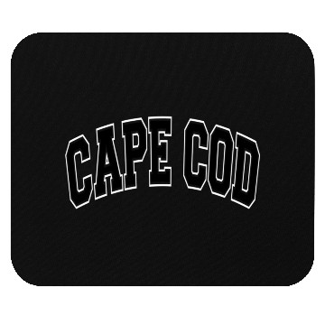 Discover Cape Cod Massachusetts Varsity Style Black Text Mouse Pads