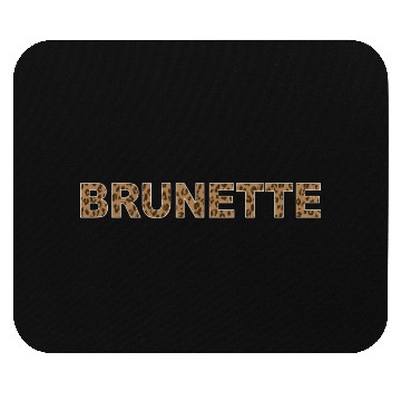 Discover Brunette Leopard Print Bold Text Mouse Pads