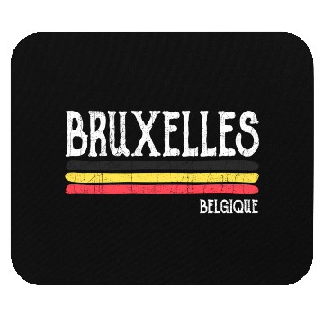 Discover Brussels Belgian Flag Colors Belgium Mouse Pads