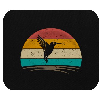 Discover Hummingbird Distressed Hummingbird Mouse Pads
