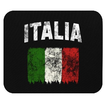 Discover Italia - Distressed Italian Flag Mouse Pads