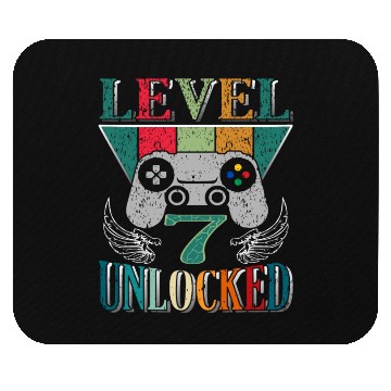Discover 7th Birthday Level 7 Gamer Gaming Gambling Mouse Pads