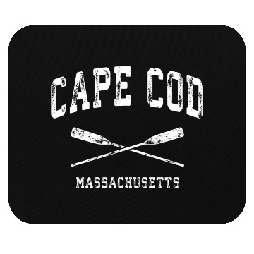 Discover Cape Cod Massachusetts Nautical Crossed Oars Mouse Pads