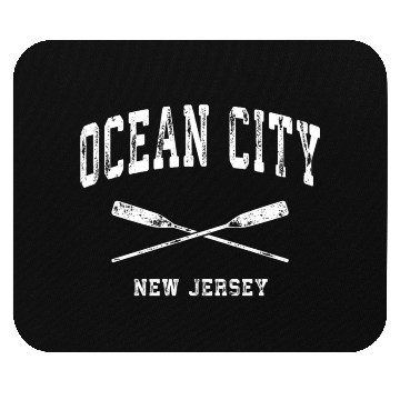 Discover Ocean City New Jersey Nautical Crossed Oars Mouse Pads