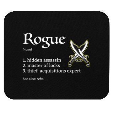 Discover Rogue Class Definition Dungeons And Rpg Dragons Mouse Pads