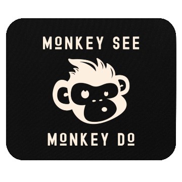 Discover Monkey See Monkey Do Adorable Primate Chimp Mouse Pads