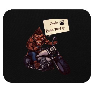 Discover zombie Raider Monkey Mouse Pads