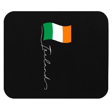 Discover Ireland Signature Flag Pole Elegant Patriotic Mouse Pads