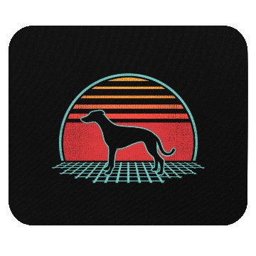 Discover Whippet Dog 80S Style Mouse Pads
