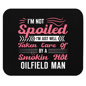 Discover Oilfield Oil Rig Worker Mouse Pads