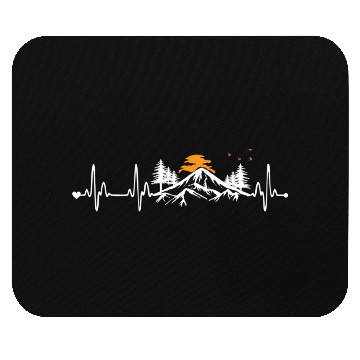 Discover Mountain Heartbeat - Mountain Hiking Mouse Pads