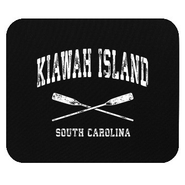Discover Kiawah Island South Carolina Nautical Crossed Oars Mouse Pads
