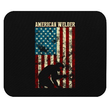 Discover Welding Patriotic Distressed Usa American Flag Mouse Pads