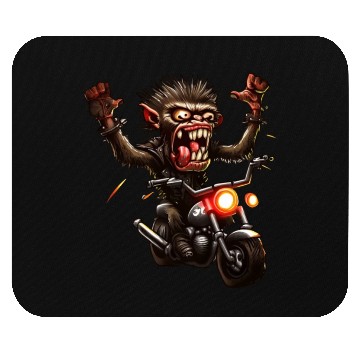 Discover Zombie Wasteland Monkey Mouse Pads