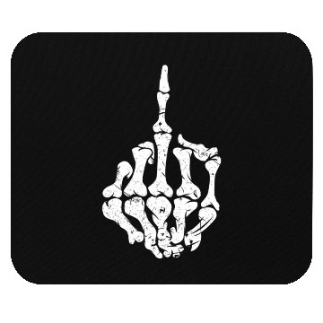 Discover Offensive Biker Middle Finger ull Mouse Pads