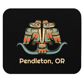Discover Pendleton Oregon Thunderbird Nw Native American Mouse Pads