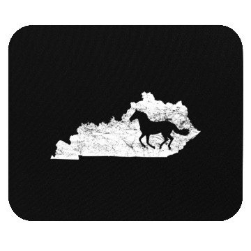 Discover Kentucky Map Horse Kentucky Mouse Pads
