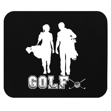 Discover golf couple design for Mouse Pads