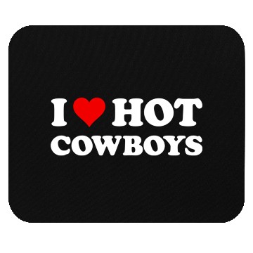 Discover I Love Hot Cowboys Western Rodeo Mouse Pads