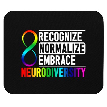Discover Recognize Normalize Embrace Neurodiversity Adhd Mouse Pads