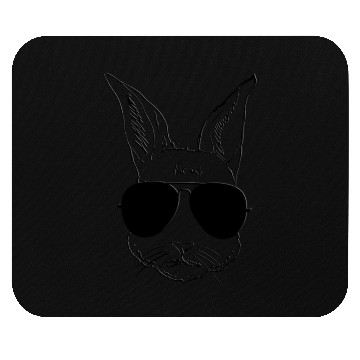 Discover Bunny Face With Sunglasses Easter Day For Mouse Pads