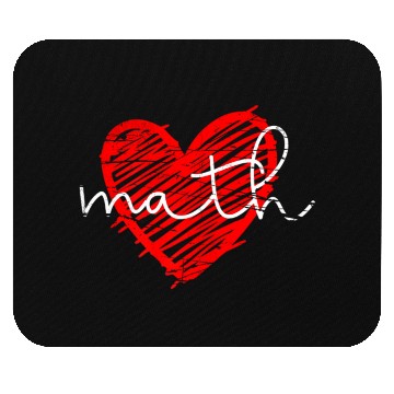 Discover Math Heart - Math Teacher Heart Mouse Pads