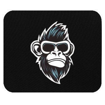 Discover Cool Monkey - Rock and Roll with Sunglasses Mouse Pads